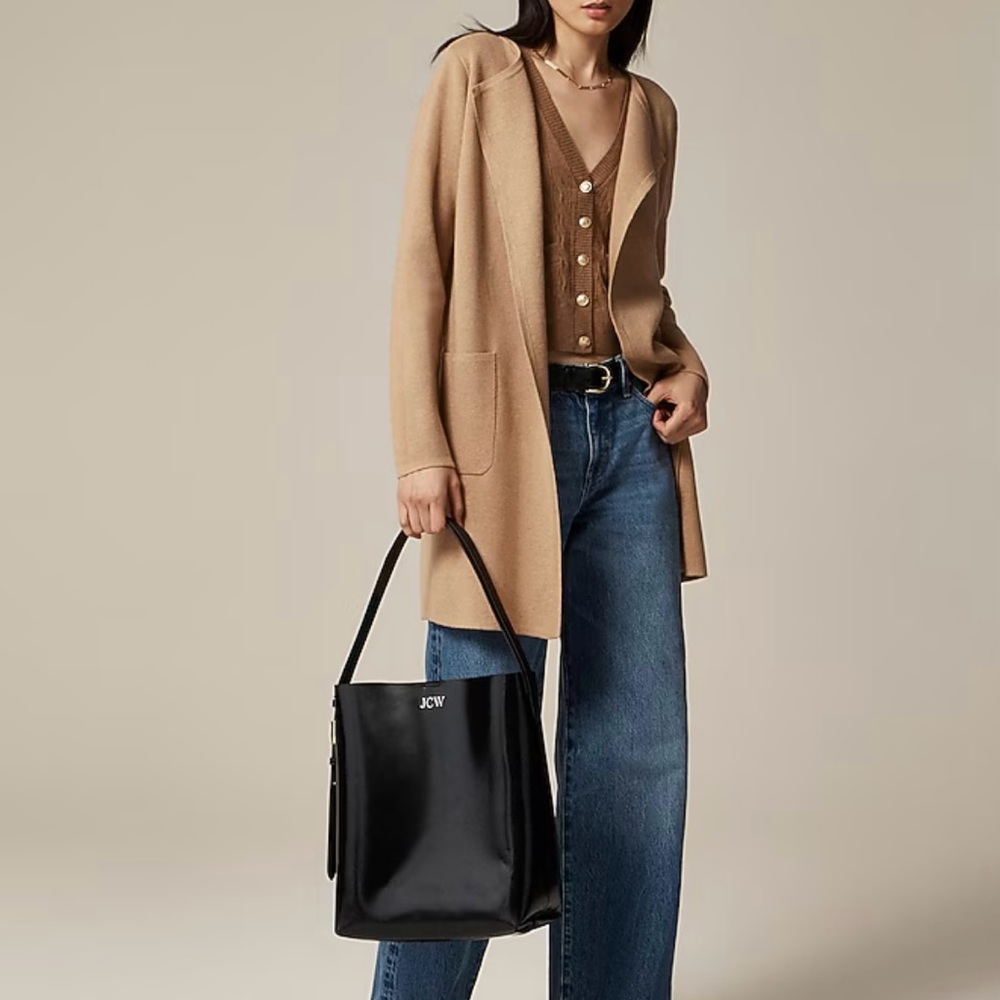 XS j Crew Collarless Blazer  in Cranberry Color